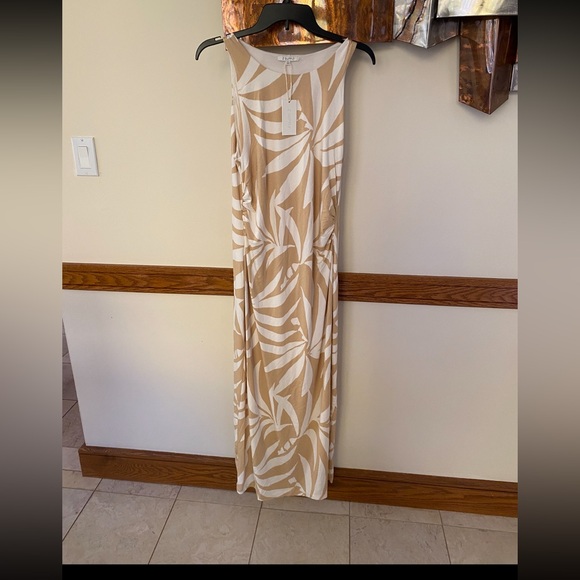 NEW Z SUPPLY adison vacances midi dress in beige - Picture 5 of 10